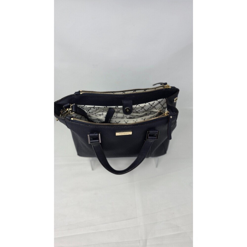 Kate Spade Newbury Lane Blue Small Satchel Crossbody Bag Saffiano Leather Loden - Picture 9 of 16